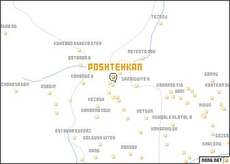 map of Poshtehkān