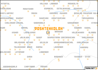 map of Poshteh Kolāh