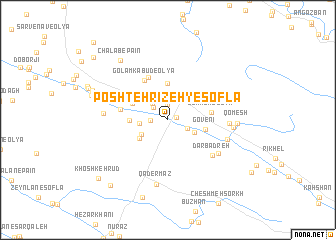 map of Poshteh Rīzeh-ye Soflá