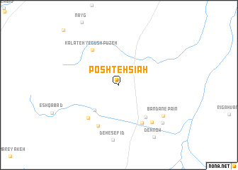 map of Poshteh Sīāh