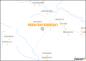 map of Poshteh-ye Aresht