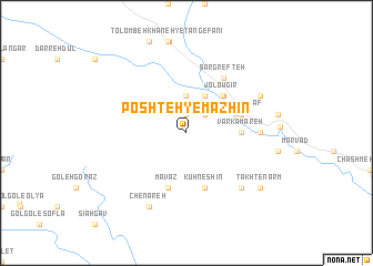 map of Poshteh-ye Māzhīn