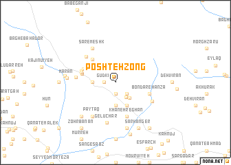 map of Poshteh Zong