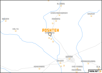 map of Poshteh