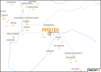 map of Poshteh