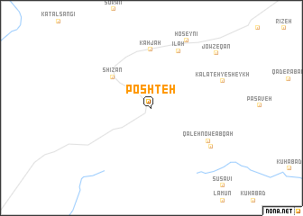 map of Poshteh