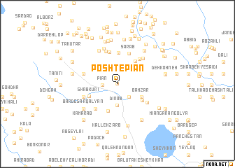 map of Posht-e Pīān