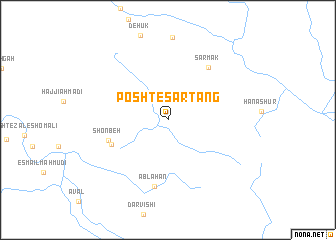 map of Posht-e Sartang