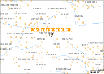 map of Posht-e Tang-e Gol Gol