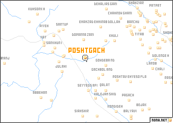 map of Posht Gach