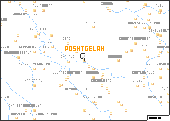 map of Posht Gelah