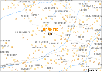 map of Poshtīr