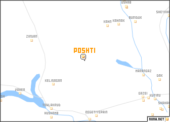 map of Poshtī