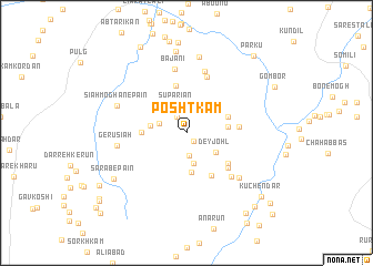 map of Posht Kam