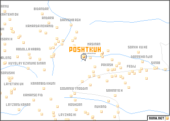 map of Poshtkūh