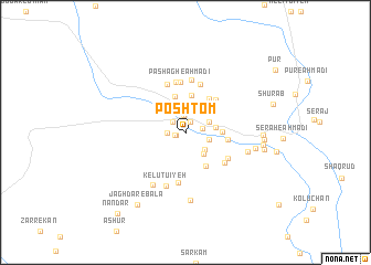 map of Poshtom