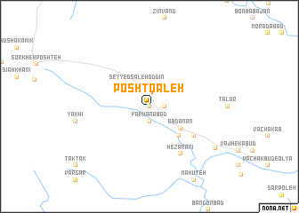 map of Posht Qal‘eh