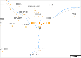 map of Posht Qal‘eh
