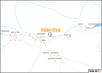 map of Posht Rūd