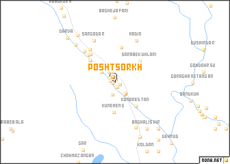 map of Posht Sorkh