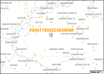 map of Posht Tang-e Chenārān