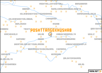 map of Posht Tang-e Khūshāb