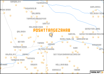 map of Posht Tang-e Zahāb