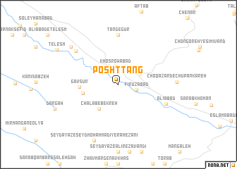 map of Posht Tang