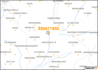 map of Posht Tang