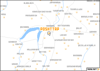 map of Posht Tap