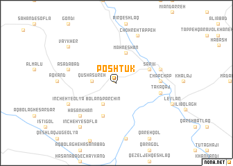 map of Poshtūk