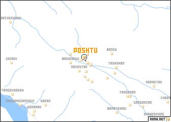 map of Poshtū