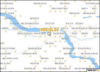 map of Posiołek