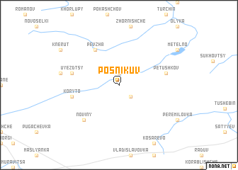 map of Posnikuv