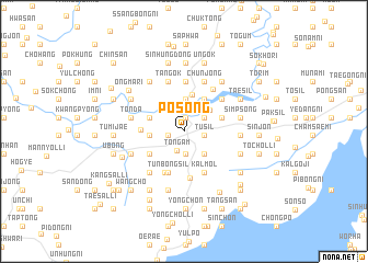 map of Posŏng