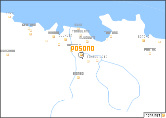 map of Posono