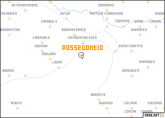 map of Posse do Meio