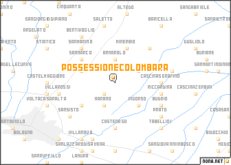 map of Possessione Colombara