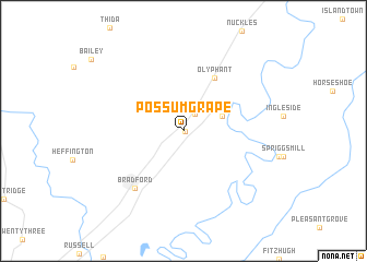 map of Possum Grape