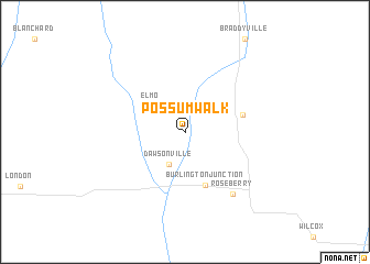map of Possum Walk