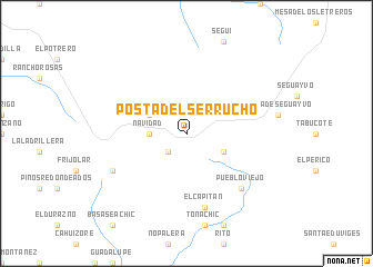 map of Posta del Serrucho