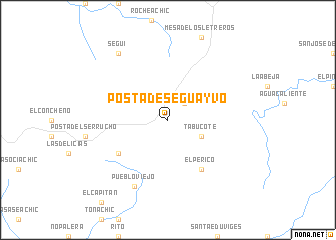 map of Posta de Seguayvo