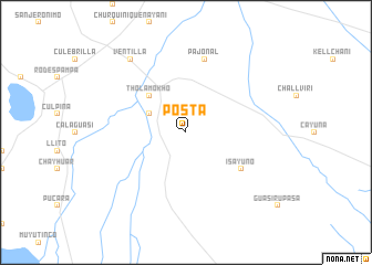 map of Posta