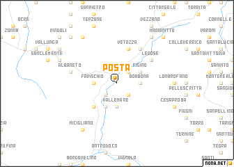 map of Posta