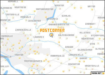 map of Post Corner