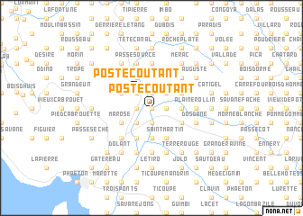 map of Poste Coutant