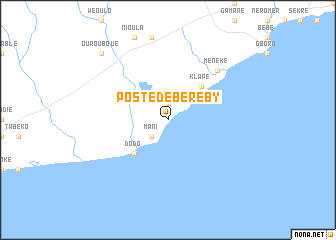 map of Poste de Béréby