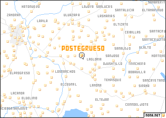 map of Poste Grueso