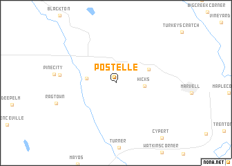 map of Postelle