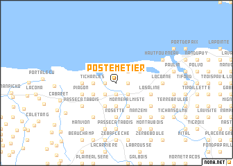 map of Poste Métier